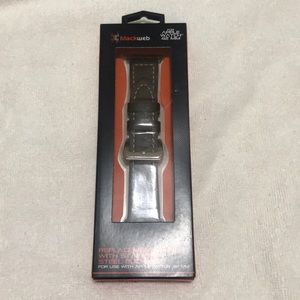 Replacement band black web 42mm dark brown